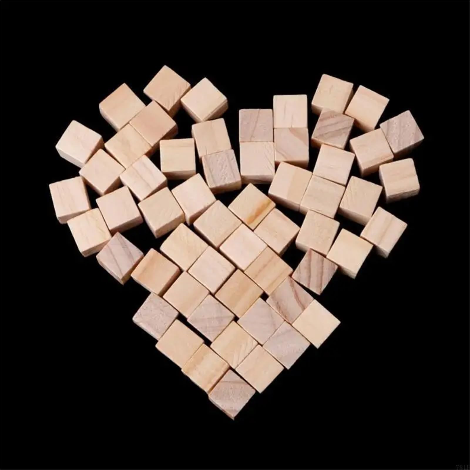500 piezas de bloques cuadrados madera 10 mm, mini cubos decorativos for manualidades carpintería