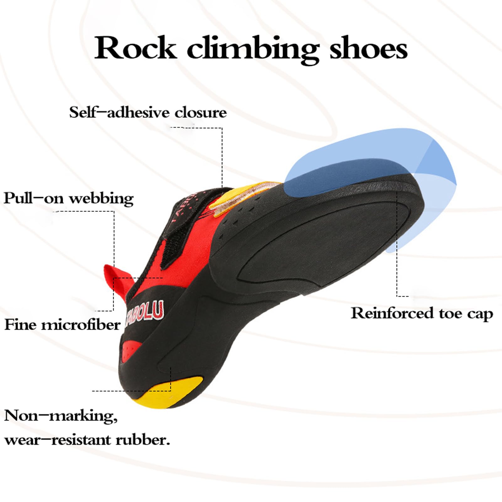 Zapatillas de Escalada Mujer Transpirables Calzado Deportivo Boulder Interiores Exteriores