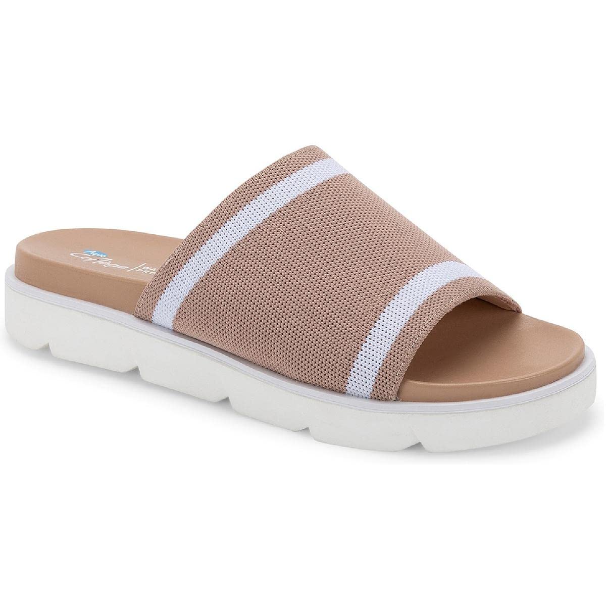 Womens Katlina Slide On Open Toe Pool Slides