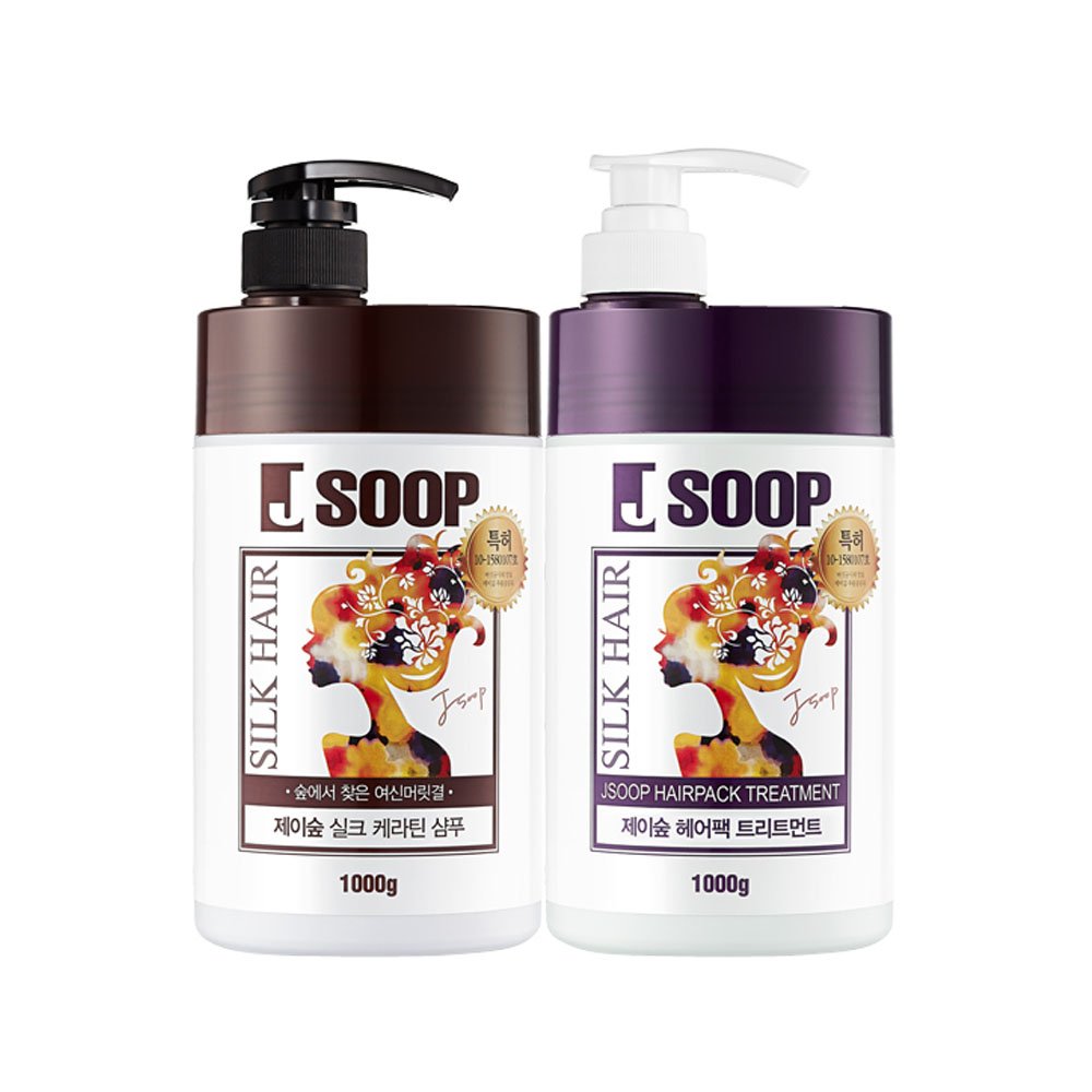 JSoop Silk Keratin Shampoo, HairPack Treatment set