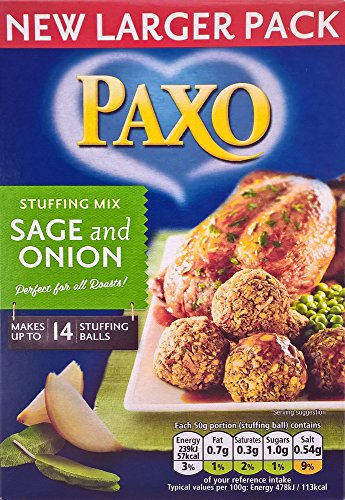 Paxo salvia y el relleno de cebolla Mix - 3 x 190g