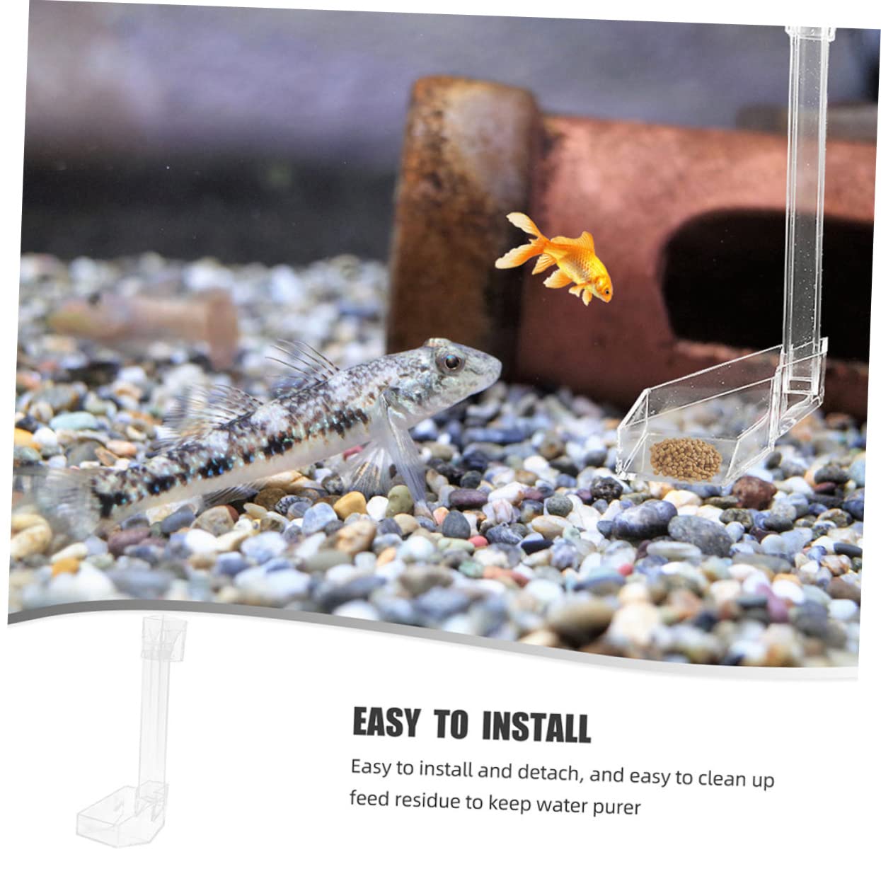 Happyyami 3pièces Aquarium Transparent Acrylic Feeder pour Crevettes Et Poissons Tube Alimentation Pratique pour Aquariophilie