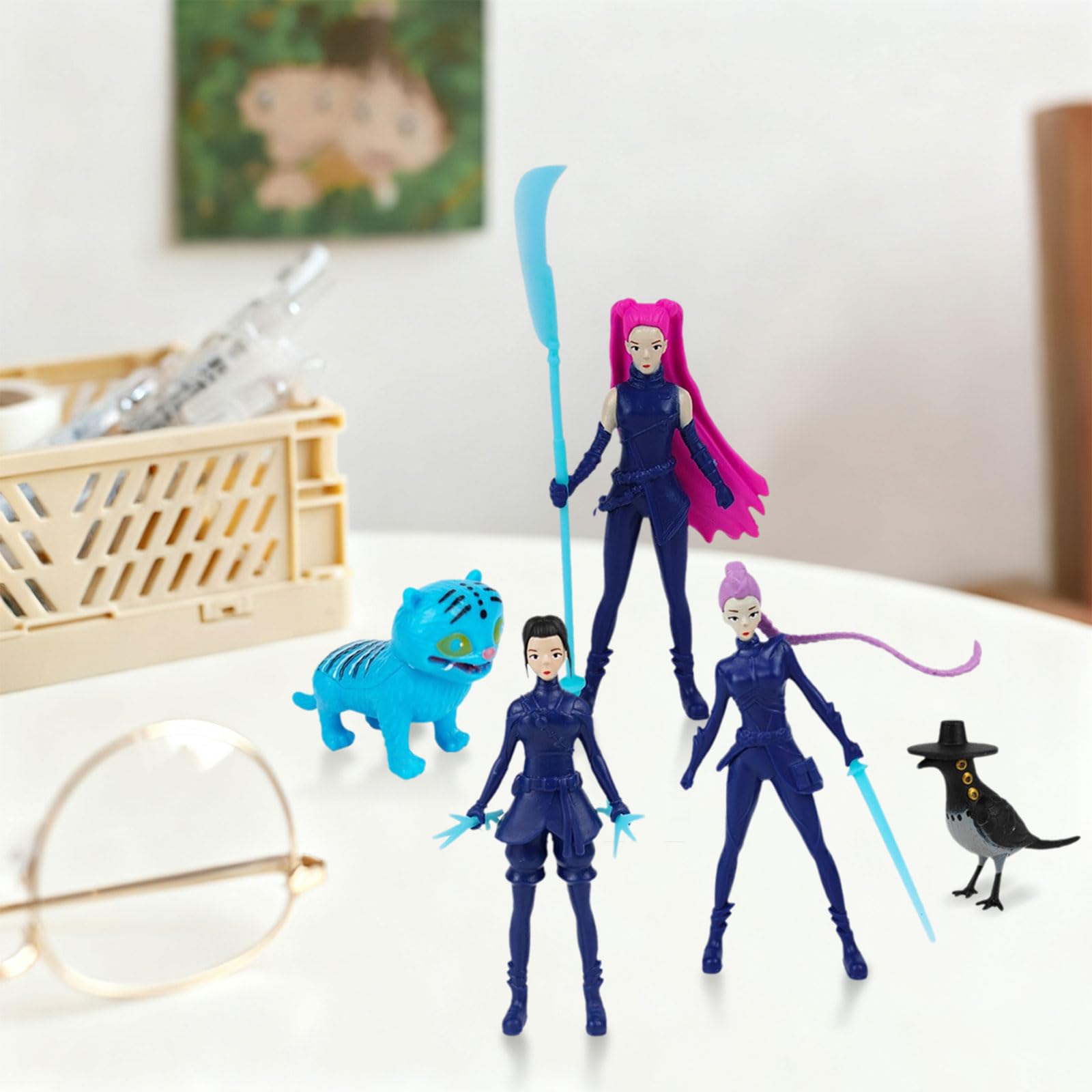 Figure Demoiche, Set di 5 Giocattoli Merchandising, Set di Modellini Anime Dolce Unico Divertente Giocattolo da Collezione per Fan di Hunte e Regali di Compleanno