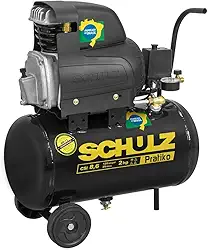SCHULZ Compressor de Ar de Pistão 2,0 HP 25 Litros 8,6 Pés Pratiko CSI 8,6|25
