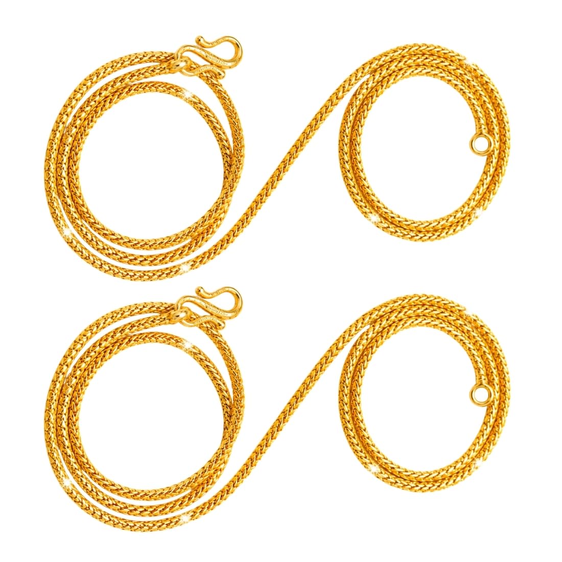 aanyacentric Gold Plating Brass Chain Pack of 1 for Women Men-picture-41
