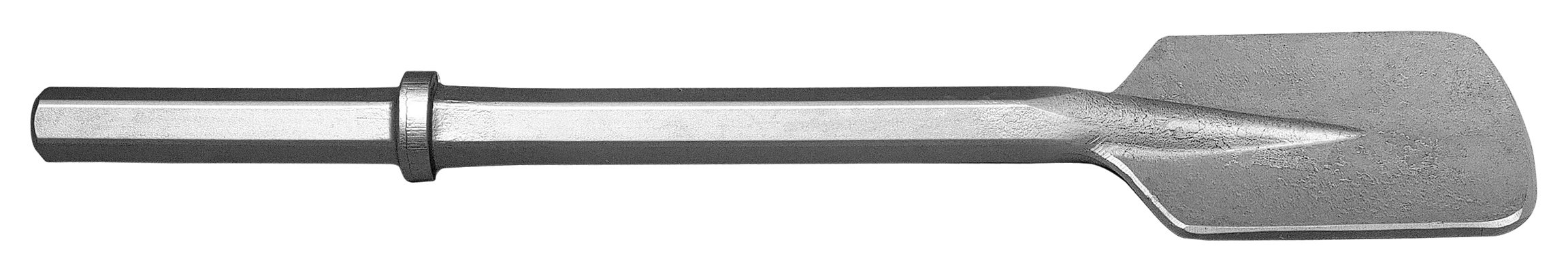 Champion Chisel, 1-1/8 by 6-Inch Hex Shank, Clay Spade - Designed for 60lb & 90lb Pneumatic Hammers