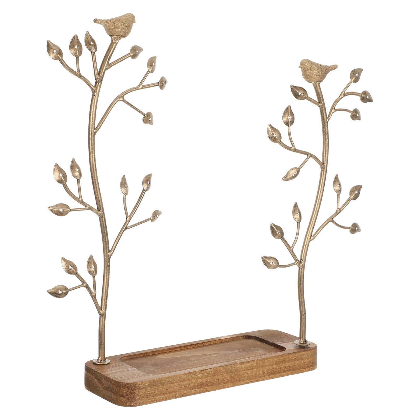 Schmuckständer Baum aus Eisen mit Mehrstufiger Organisation für Halsketten und Ohrringe Dekorativer Vogelbaum als Schmuckorganizer für Ladentheke oder Zuhause