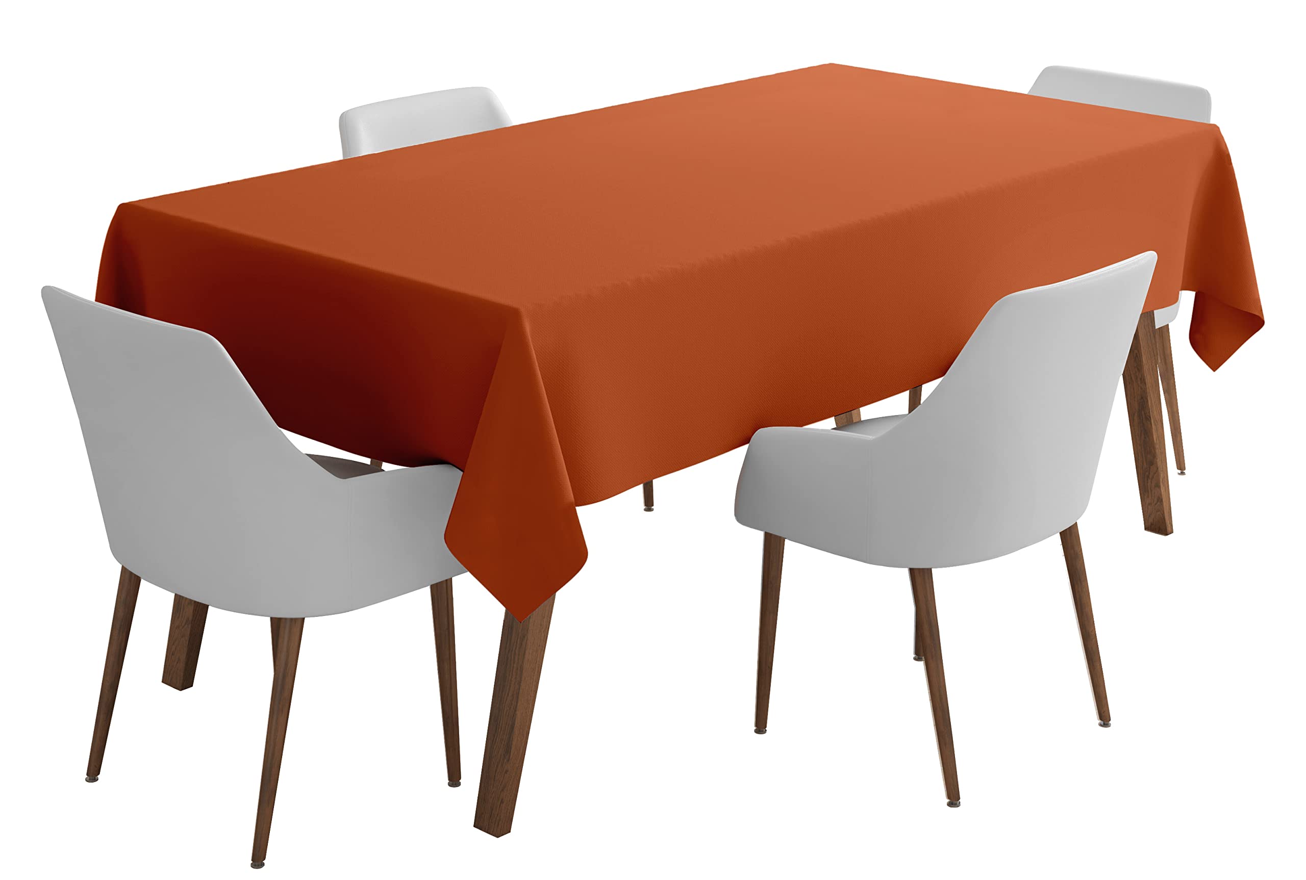 Vargottam Indoor/Outdoor Tablecloth 58 x 58 Inch Square Tablecloth Waterproof Patio Table Cloths, Spring/Summer Table Covers for Backyard Circular Table/BBQs/Picnic - Orange