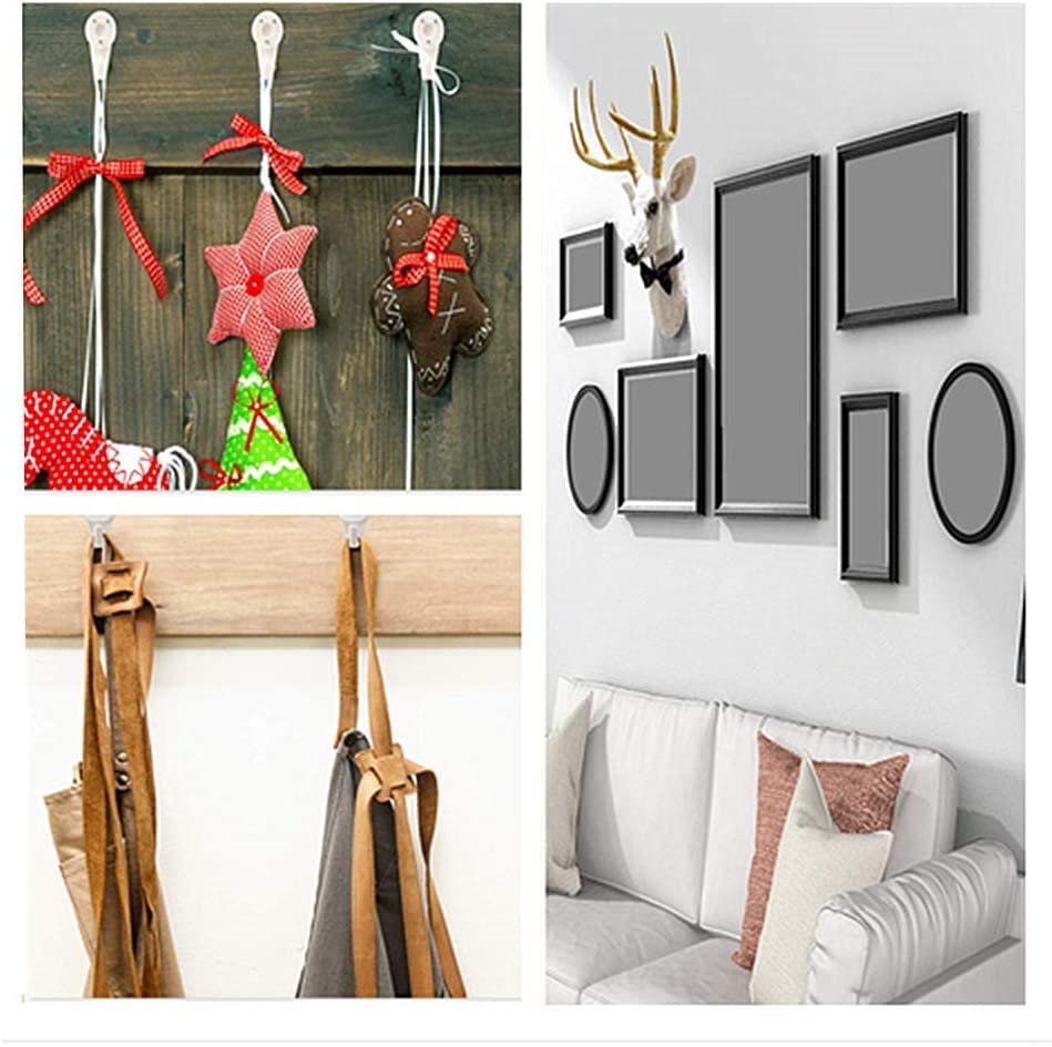 Image of 20Pcs Hardwall Hangers for Hardware Picture Hanger Invisible Nail Hangers No Damage Wall Hangers for Photo Frame Art Painting Non-Trace Drywall Stucco Concrete Hooks 1.18 inch x 0.59 inch (LxW)