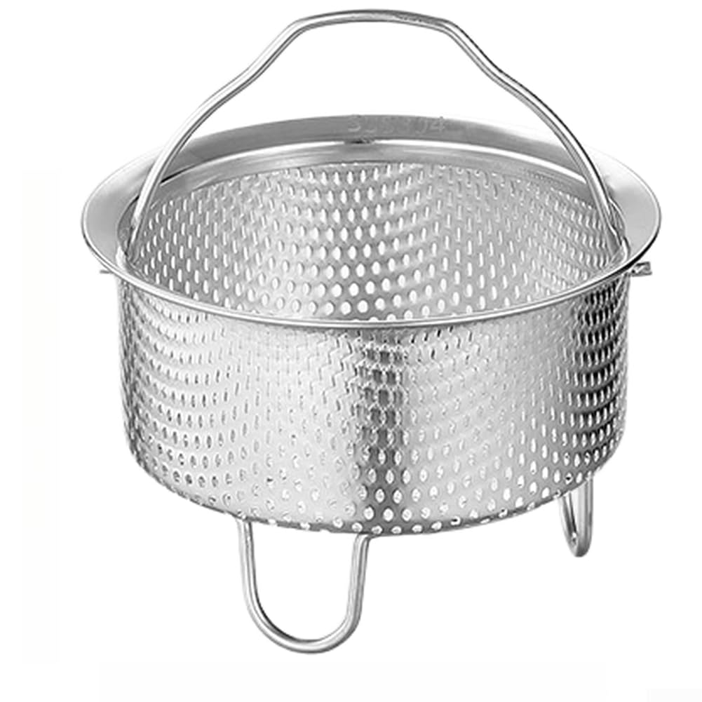 304 Stainless Steel Steamer Basket with Handle - Expandable Vegetable Steamer Insert for Rice Cooker Pots 12cm(12cm)