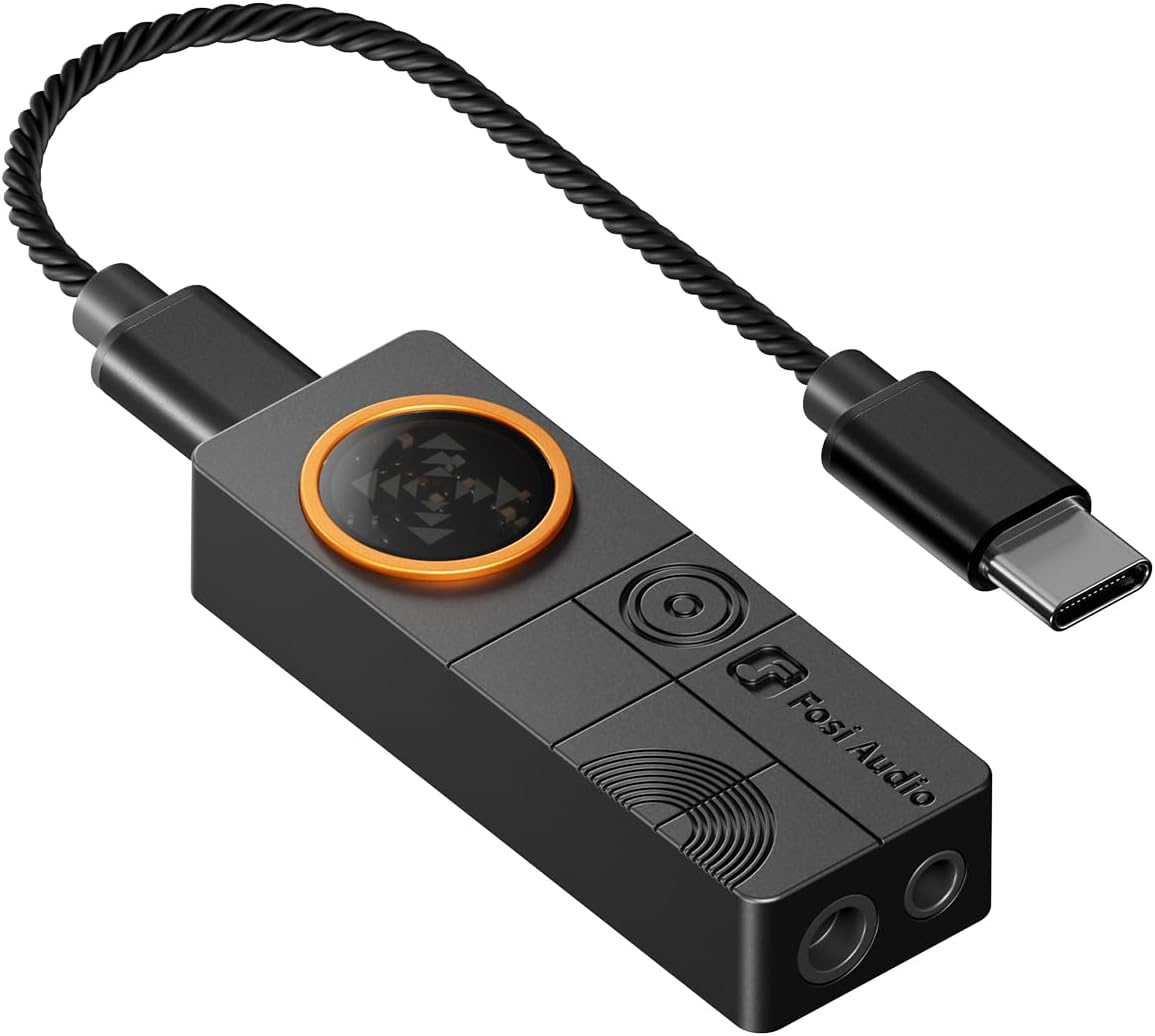 DS3 USB-C DAC Amp Dongle, Portable Headphone Amplifier with Gaming 7.1 Spatial Audio, ES9039Q2M XMOS Powered, DSD512, 3.5mm Single 4.4mm Balanced, HiFi Amps for PC/Phone/ PS5/ Switch