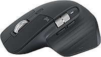 Logitech MX Master 3S Bluetooth Wireless Mouse: 8K DPI Glass Tracking, Quiet Clicks, MagSpeed Scroll, Ergonomic for Mac PC Linux