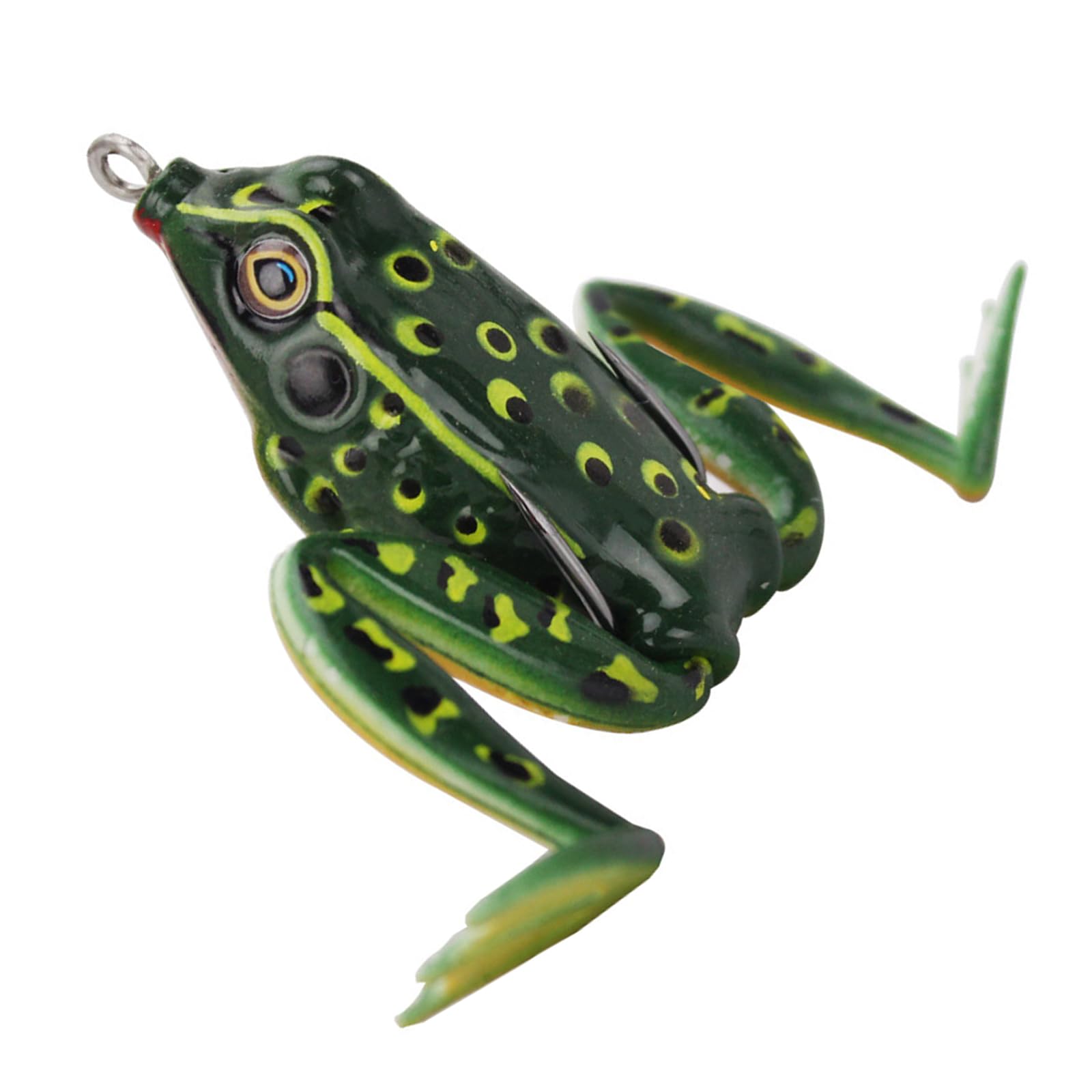 Buxuaaaa Simulated Soft Frogs Baits Topwater Frogs Lures with Hook 5cm Artificial Crankbait Lures Swimbait Fishing Realistic Swimming Action