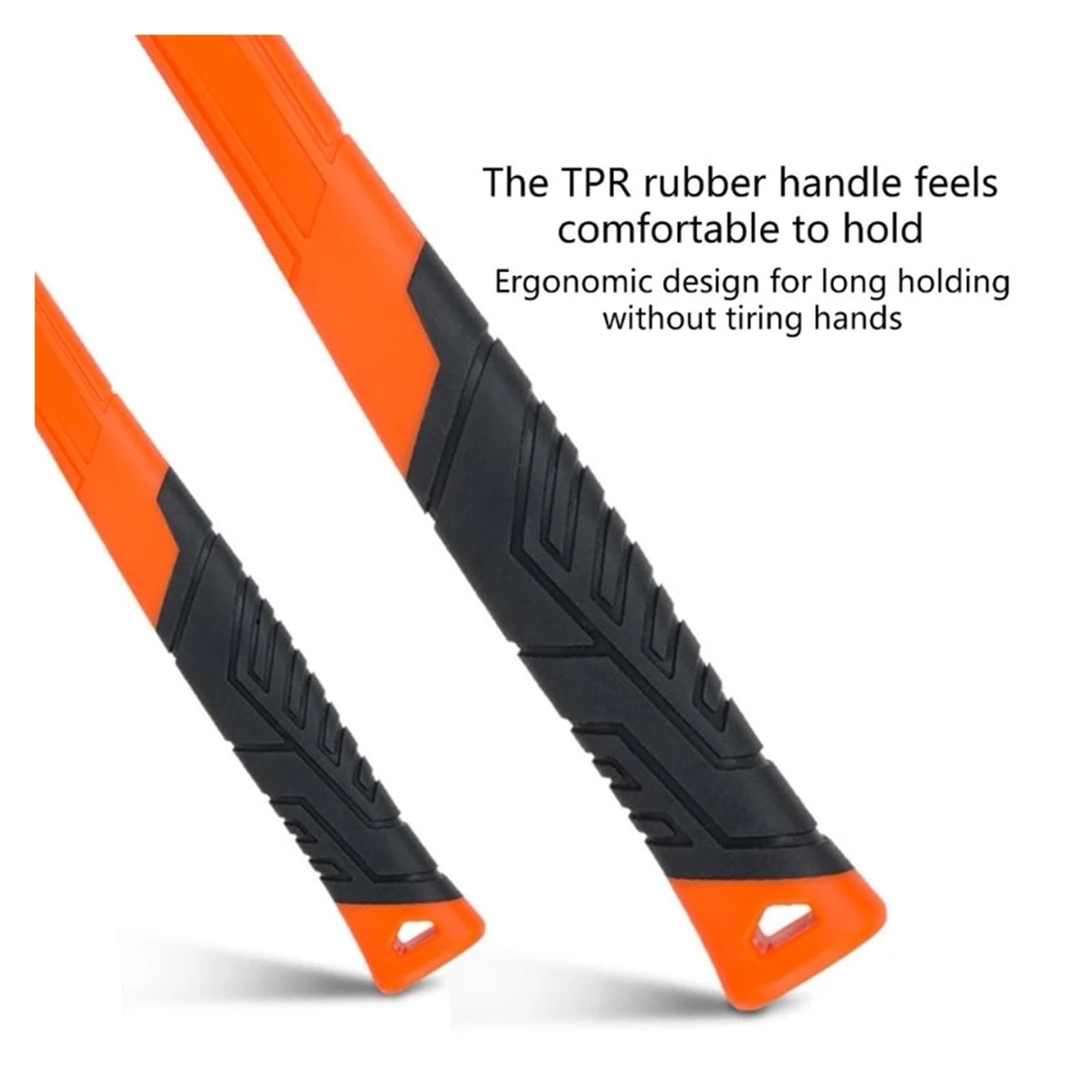 Maillet en caoutchouc de 0,5 à 3lb, outil multifonctionnel, maillet Orange coup mort, souple Pour le travail du bois(Orange-3LB)