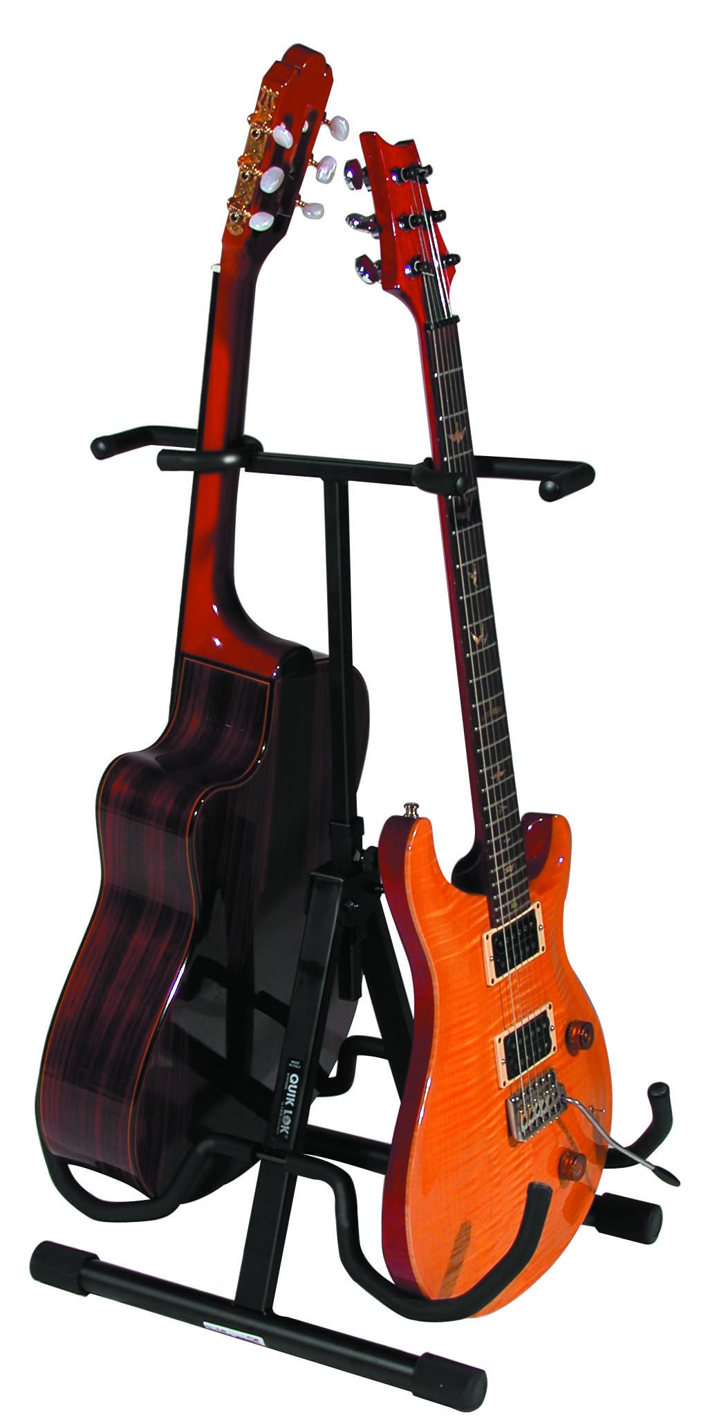 Image secondaire de QUIK LOK - QL/694 Support Universel Double, Série QL, Avec support de manche réglable en hauteur, Pour 2 guitares acoustiques ou