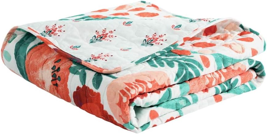 Lush Decor Poppy Garden Throw Blanket, 50" x 60", Multi