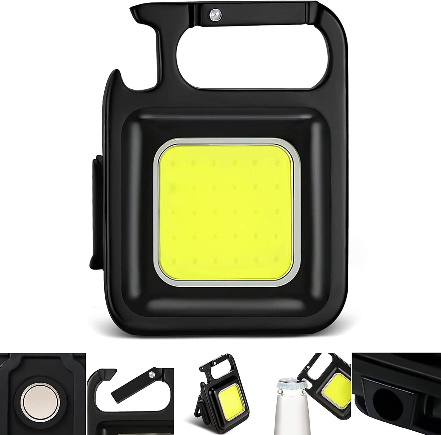 HELLARO Torch Light, 4 Light Modes Portable 800 Lumens Rechargeable Led Tactical Flashlight Mini Keychain Emergency Light, Pocket Light with Folding Bracket Bottle Opener and Magnet Base for Fishing (B0C86MCP1B) Amazon Price History, Amazon Price Tracker