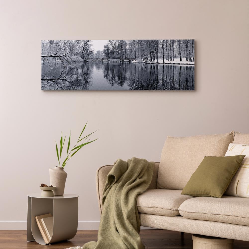 Cuadros B&D XXL - Cuadro en Lienzo Paisaje 1 pieza Impresión en Material no Tejido Grande Decorativo Cuadros para Salon Dormitorios Impresión Artística Imagen Gráfica Decoracion de Pared