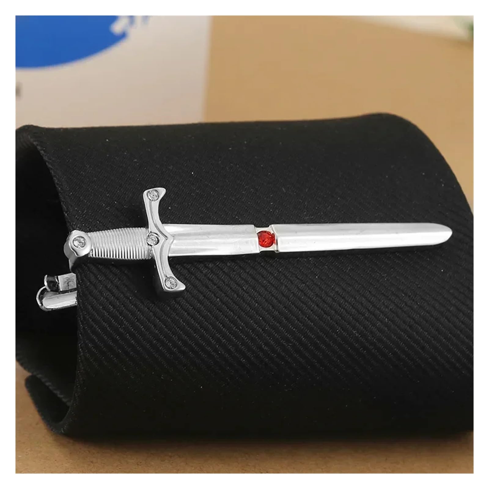 Fermacravatta Personalità Uomo Business Banchetto Festa Camicia formale Accessori cravatta Semplici clip for cravatte in cristallo