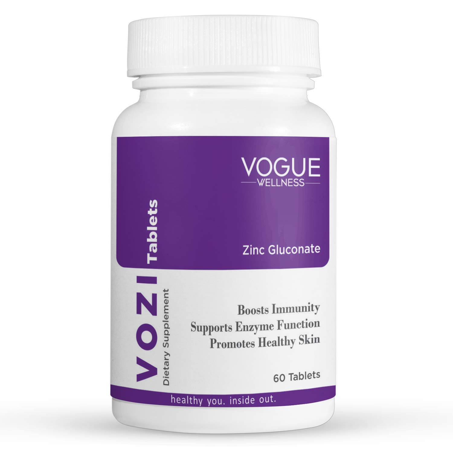 Vogue Wellness VOZI Zinc Gluconate For Immunity Booster, Promotes Healthy Skin (60 No)-(Pack of 1) (B0CP2LG92M) Amazon Price History, Amazon Price Tracker
