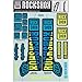Rockshox Unisex – Erwachsene Troy Lee Designs-B/G Dekor Kit, Blue/Yellow, 35mm