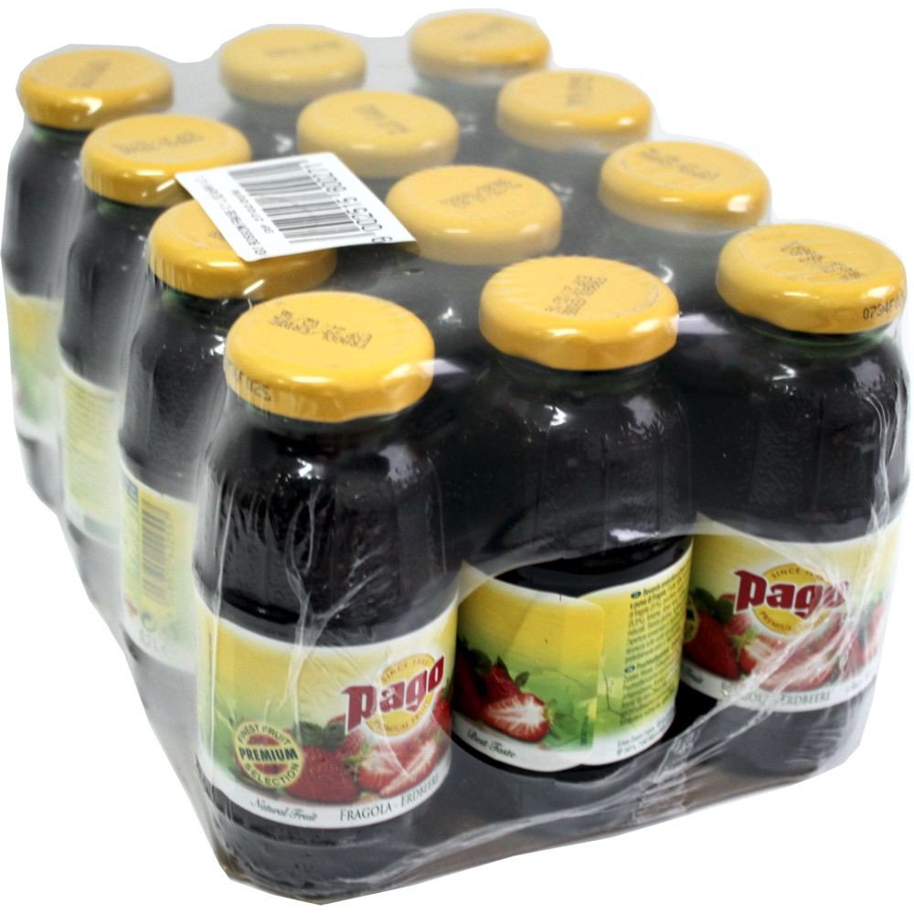 Pago Erdbeersaft (12x0,2l Flaschen)