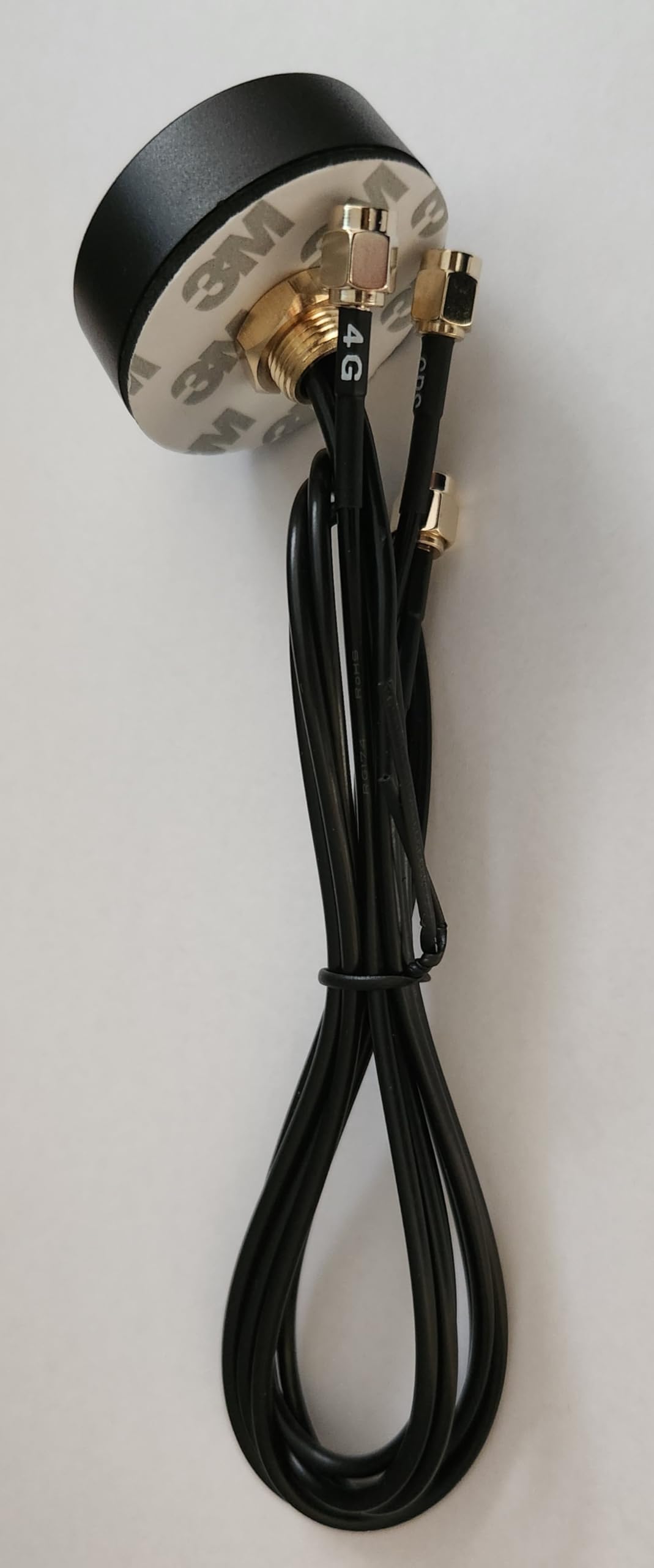 4G/WiFi/GPS 3-in-1 Combination Antenna w/24inch Leads - Through Hole - Outdoor/Weatherproof/Marine Puck Antenna