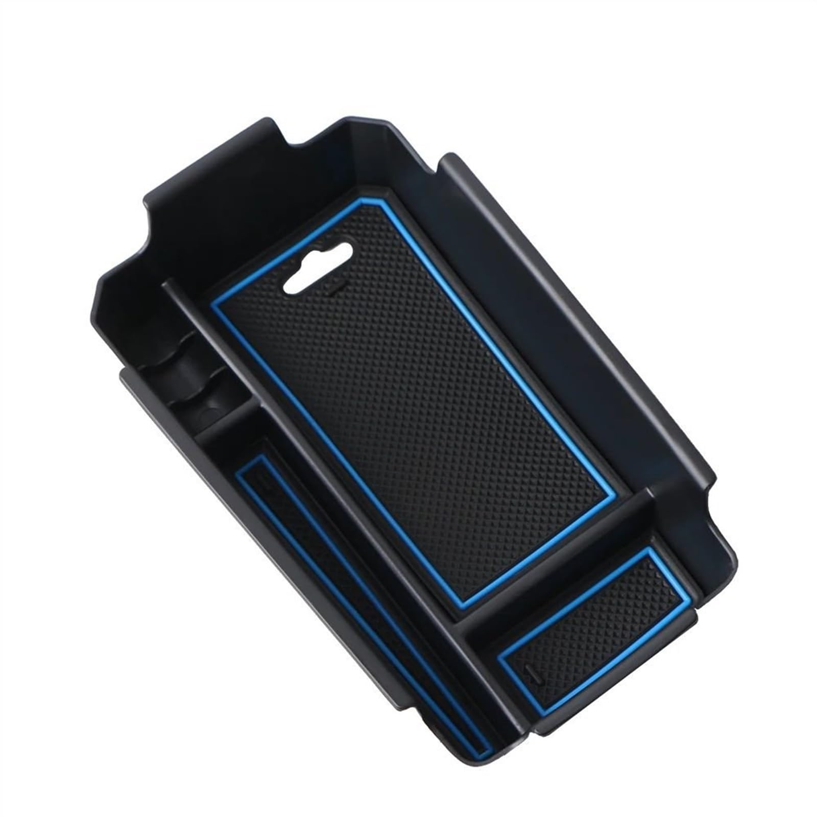 FVBFCDX Armrest Organizer Compatible With Volvo For XC40 2018 2019 2020 2021 2022 2023 Car Central Control Armrest Storage Box Interior Accessories(Blue)