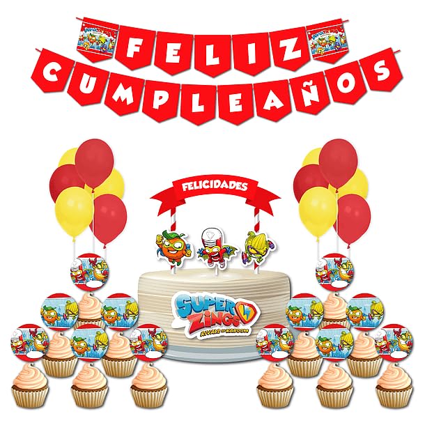 Kit SuperZyngs de Decoración para Fiesta de Cumpleaños, 2