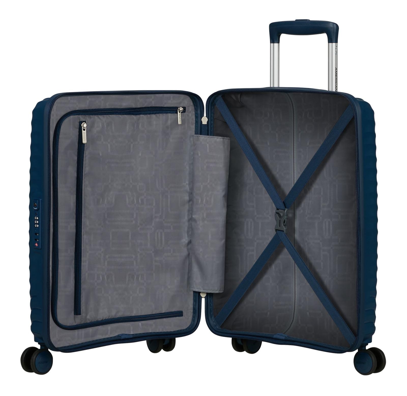 American Tourister carrello Diablast Spinner 55/20 TSA Trolley Darkwave Blue blu scuro