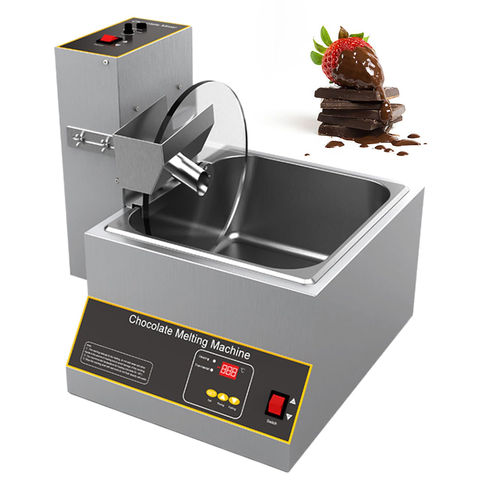 Fondoir à Chocolat Professionnel, Tempéreuse à Chocolat de Table, Fondoir à Chocolat, Chauffe-Chocolat,12kg