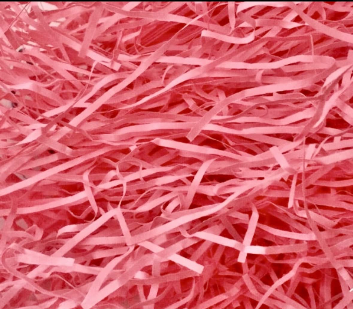 ShredAstic® SHREDDED PAPER / 3 metres curling ribbon Gift Packaging Baskets Hampers (100 grams, Candy Pink)