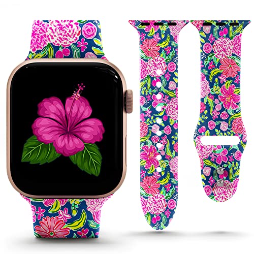 Correa Floral compatible con iWatch 38-45 mm miniatura 2