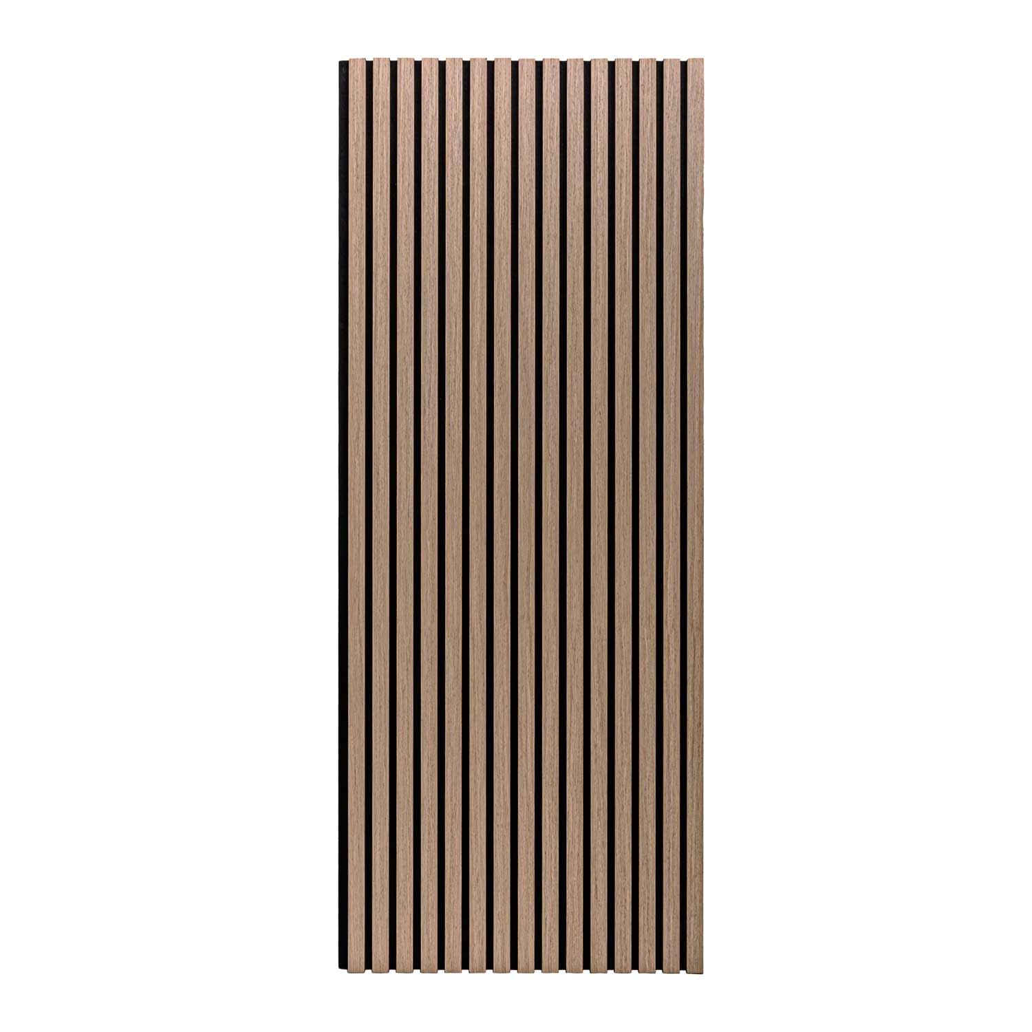 Beethoven - Set di 4 pannelli fonoassorbenti decorativi in legno 150x60 cm, superficie totale 3,6 mq, marrone chiaro