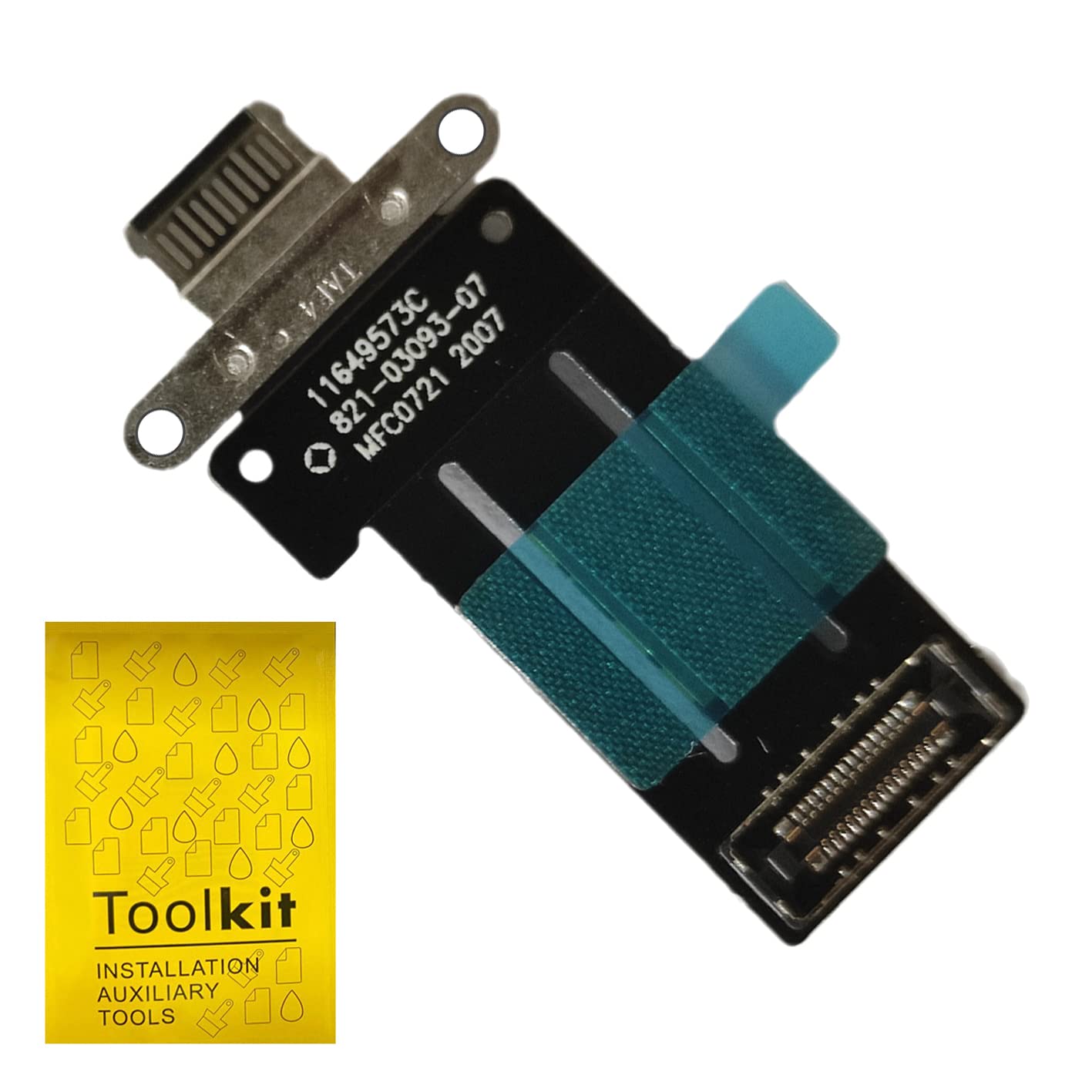 Dock Connector for iPad Pro 11 inch 3rd 4th Gen A2377 A2301 A2759 A2435 | iPad Pro 12.9 5th 6th Generation A2378 A2379 A2436 A2764 2021 2022 Charging Port Replacement Flex Cable(Black)