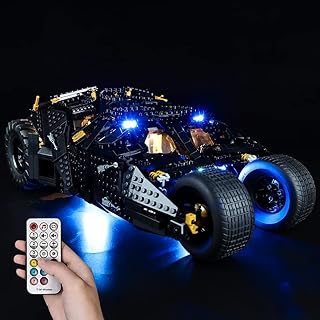 T-Club LED Light Kit for(Batmobile Tumbler), Lighting Kit Compatible with Lego 76240 ( Only Led Light, Building Block Model not Included) (RC Version)
