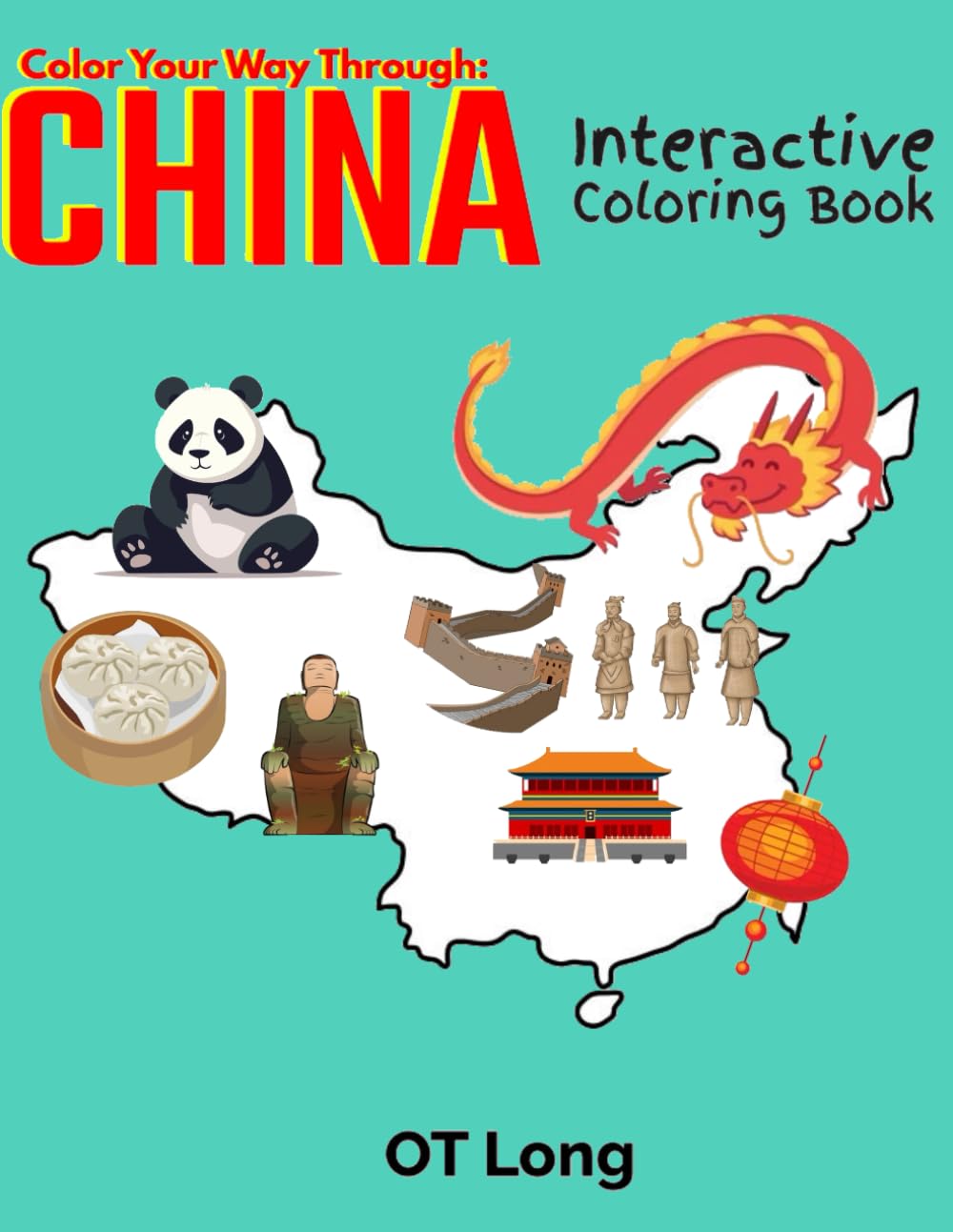 Color Your Way Through China: Interactive Coloring Book