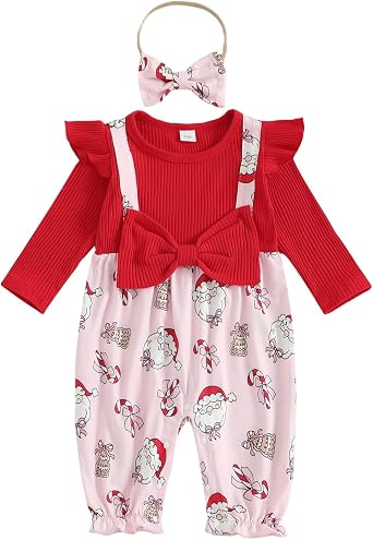 Newborn Baby Girl Clothes Fall Winter Ruffle Long Sleeve Romper Corduroy Jumpsuit Cute One Piece Outfit