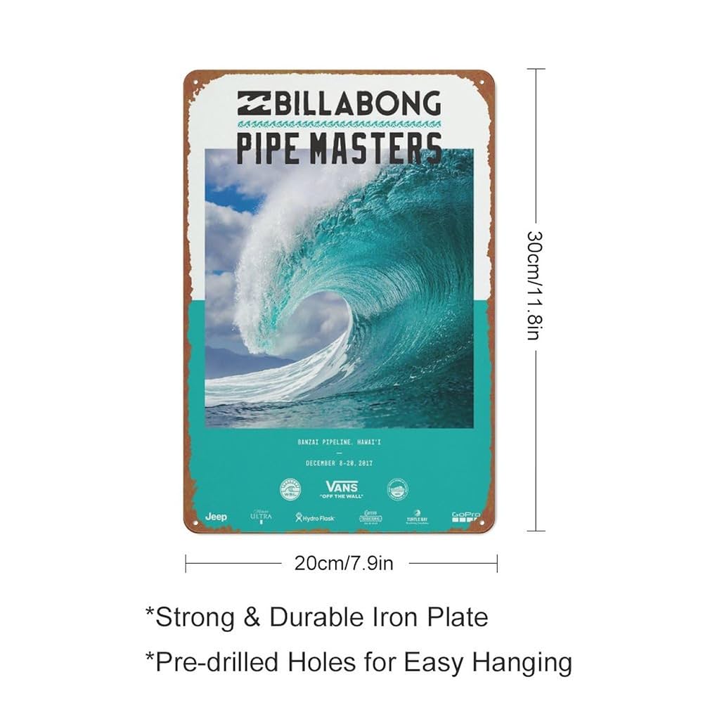 2017 BILLABONG PIPE MASTERS SURF COMPETITION Sports Poster