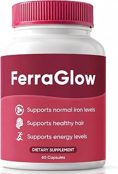 Ferraglow Ferritin Supplement for Women, Ferra Glow Daily Iron Support Capsules with Iron Bisglycinate Lactoferrin Vitamin C B12 and Gentle Absorption 1