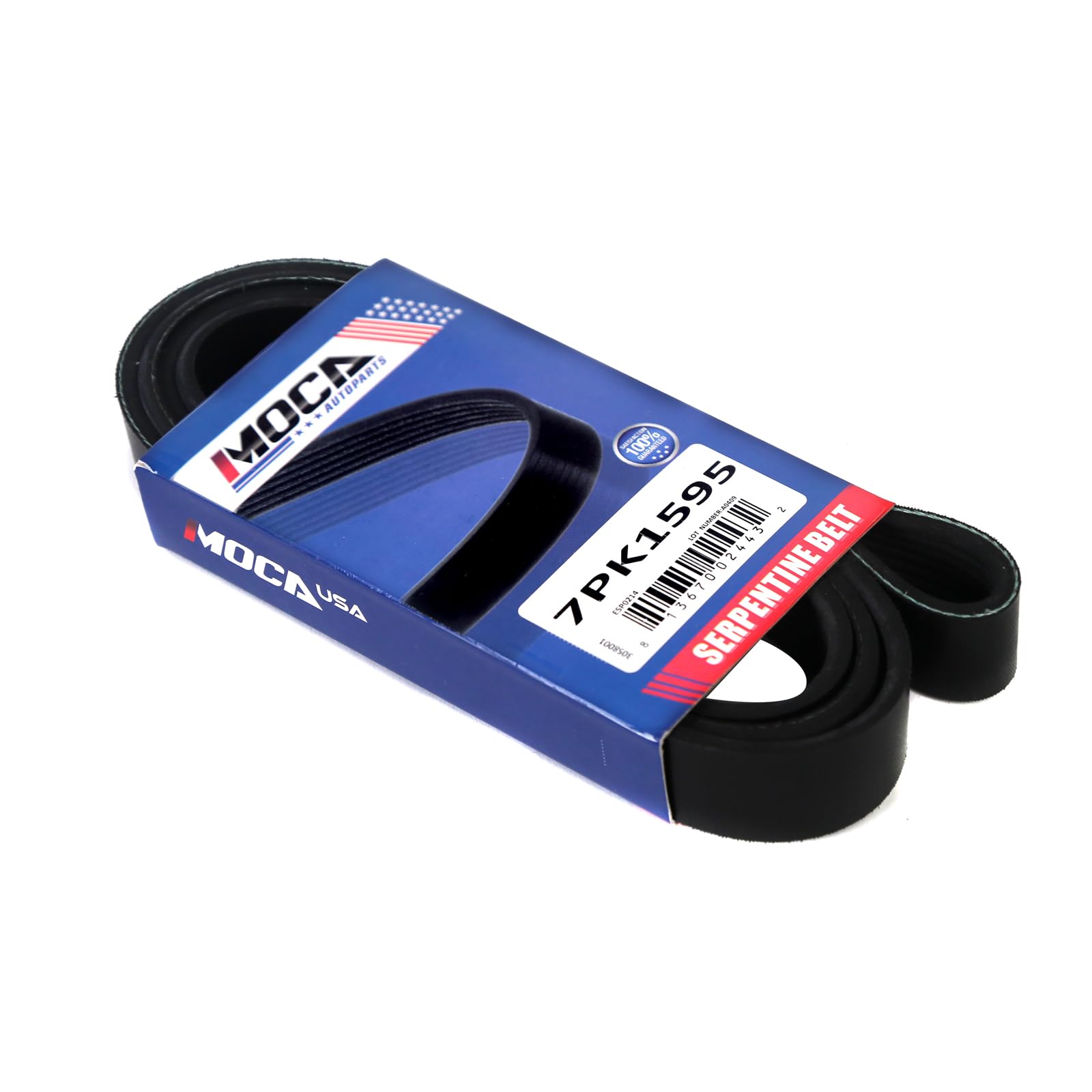 小物 forme & Card S Serpentine Amazon.com: MOCA 7PK1595 EPDM Serpentine Belt W/O AC Fits
