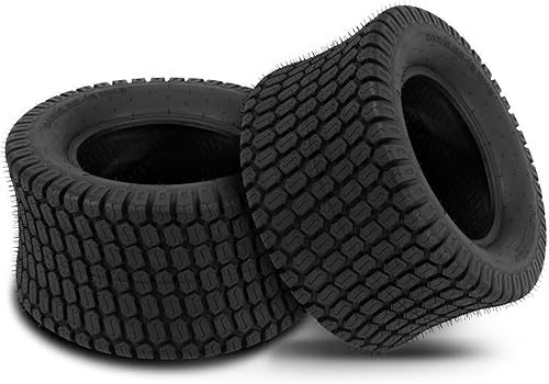 24x12.00-12 - Neumáticos de césped para tractor de jardín, carrito de golf, 4 capas, 24 x 12.00 x 12 pulgadas, sin cámara, paquete de 2