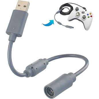 OSTENT USB Breakaway Extension Cable Adapter Compatible for Microsoft Xbox 360 Wired Controller