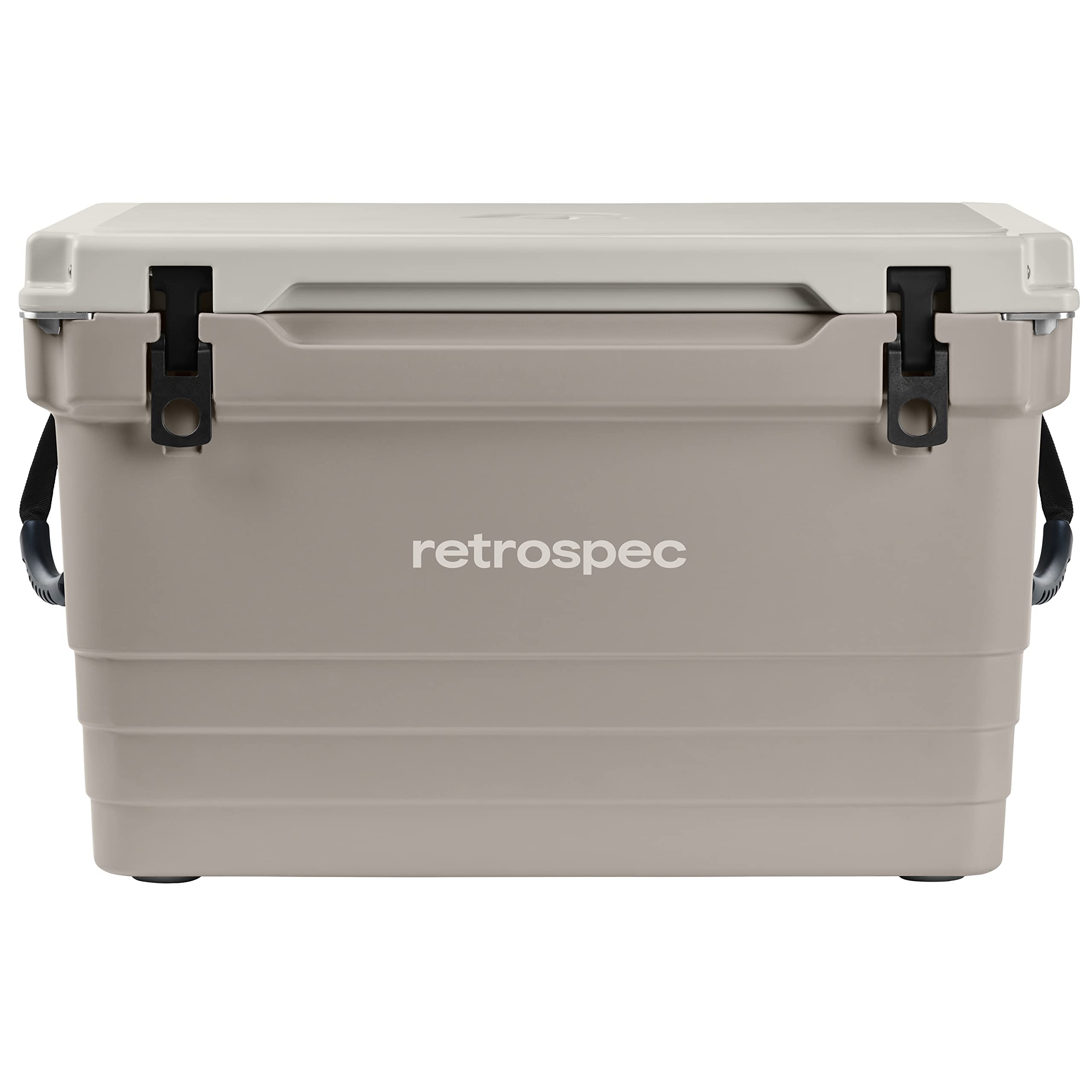 Retrospec Palisade Rotomolded Cooler - Fully Insulated Portable Ice Chest with Built in Bottle Opener, Tie-Down Slots & Dry Goods Basket - Large Beach, Camping & Travel Coolers 25, 45 & 65qt