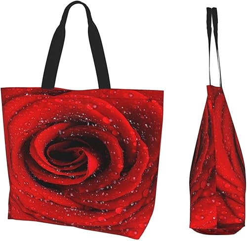 Miniatura 2 de IMPCOKRU Bolsa grande para mujer, bolsa reutilizable, bolsa de comestibles de doble cara plegable para actividades de compras y viajes