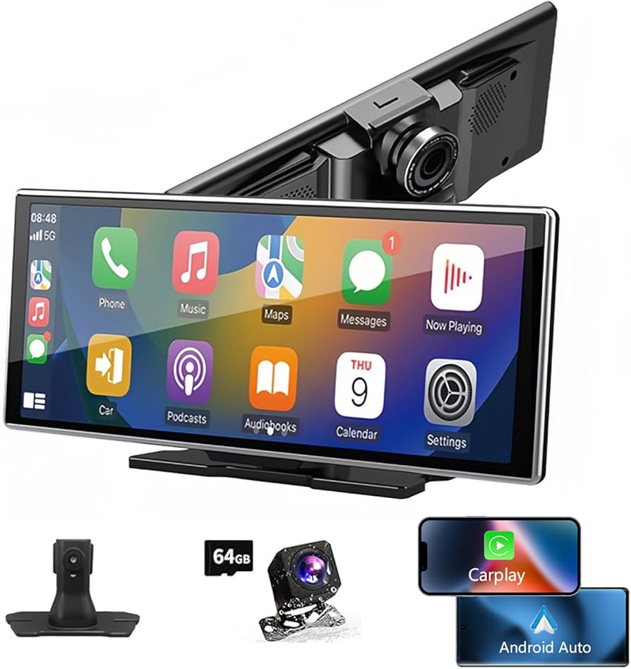 11.26㌅Carplay & Android ナビ Amazon.com: 11.26'' Wireless Carplay Screen with Dash Cam