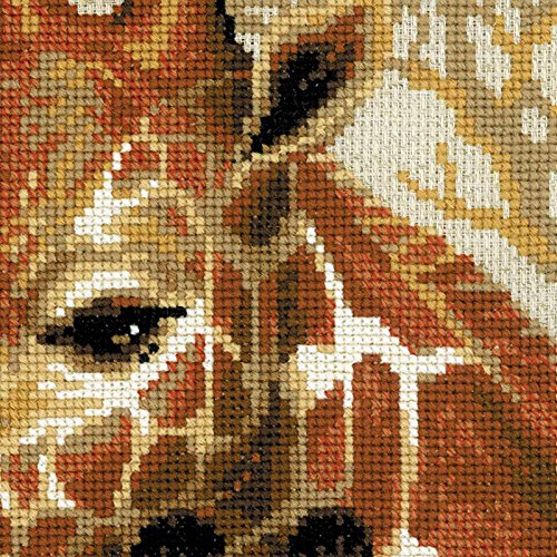 RIOLIS Cross Stitch Kit - 1697 - Giraffes, Multi Colour, 22cm x 38cm - Image 4