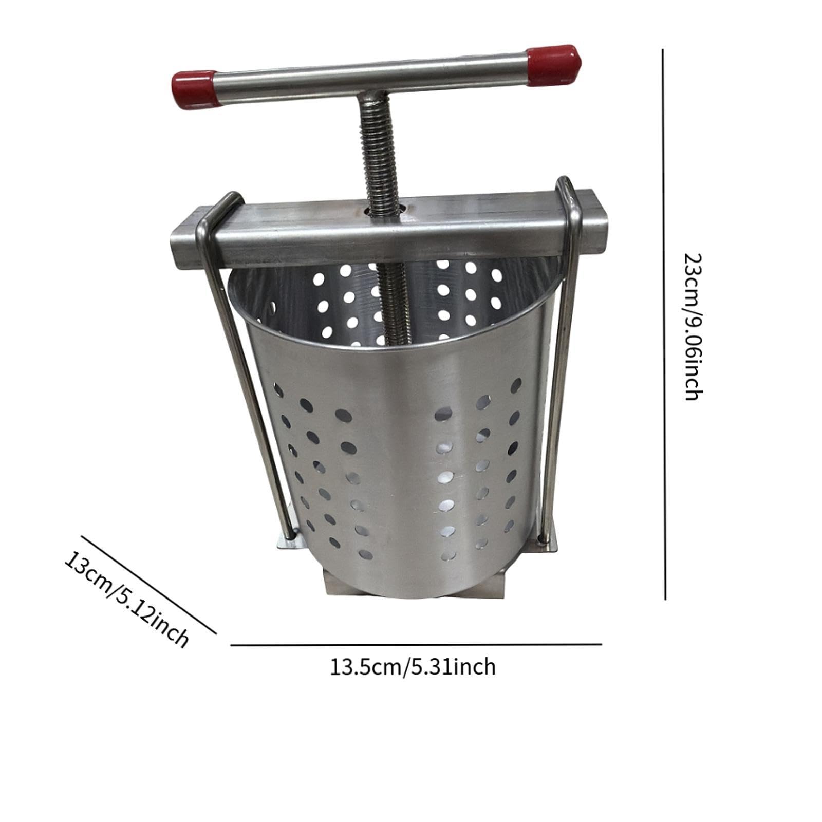 Dumpling Füllpresse Gemüsefüllungspresse Küchenhelfer Edelstahl Presswerkzeug Handentsafter für Säfte Gemüsefüllungen Gastronomieküche Haushaltsküche, 2.5l
