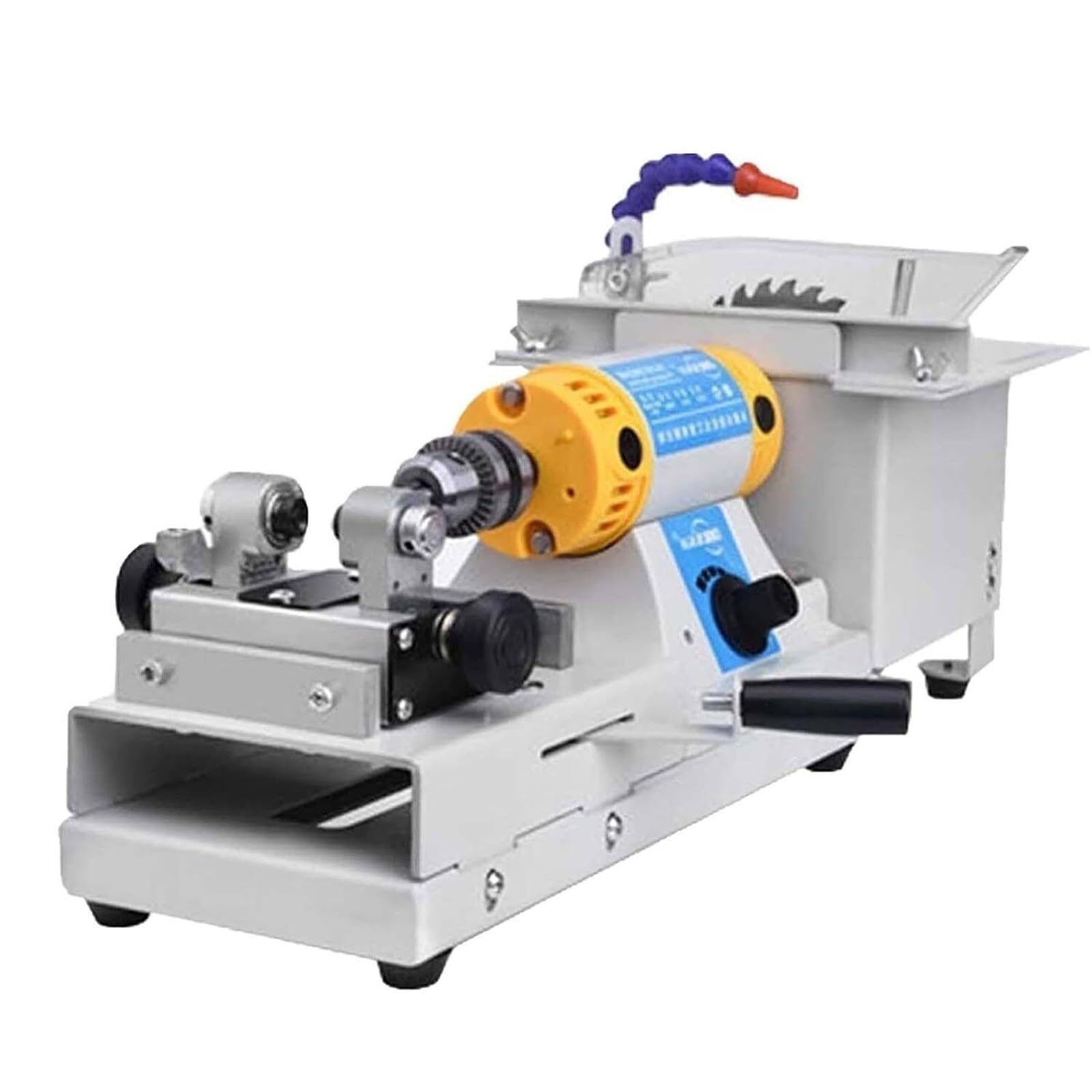 FHRKA Gemstone Grinding & Faceting Machine | 800-10000rpm DIY Faceted Gemstone Polisher – 5-in-1 Lapidary Tool For Cutting