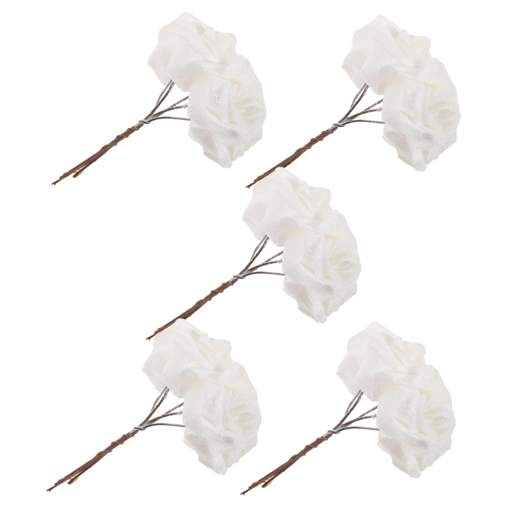 Rosas con purpurina de alta calidad Healifty ramos artesanales y decoración floral exclusiva